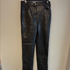 Wilfred Faux Leather Pants Black Size 6 28x30